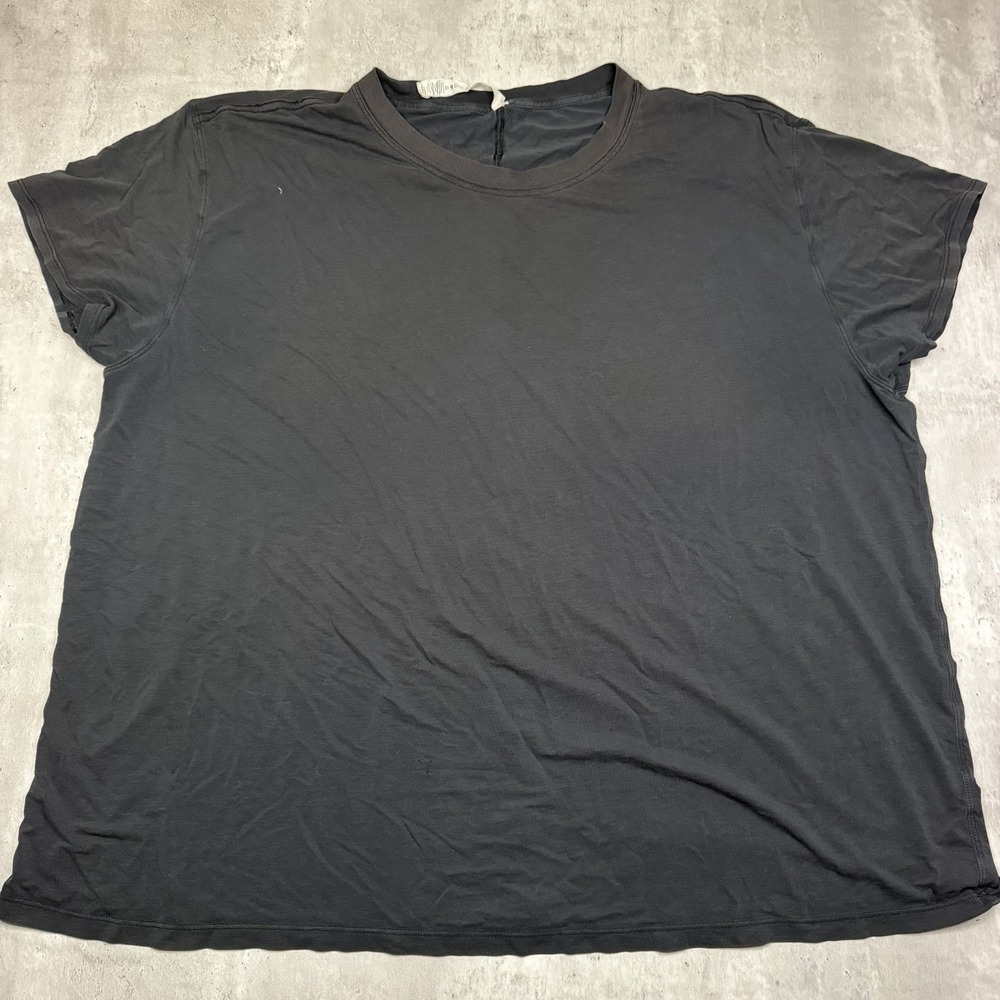 Lululemon All Yours Tee Size 20 T-Shirt Black Short Sleeve Yoga Workout Top